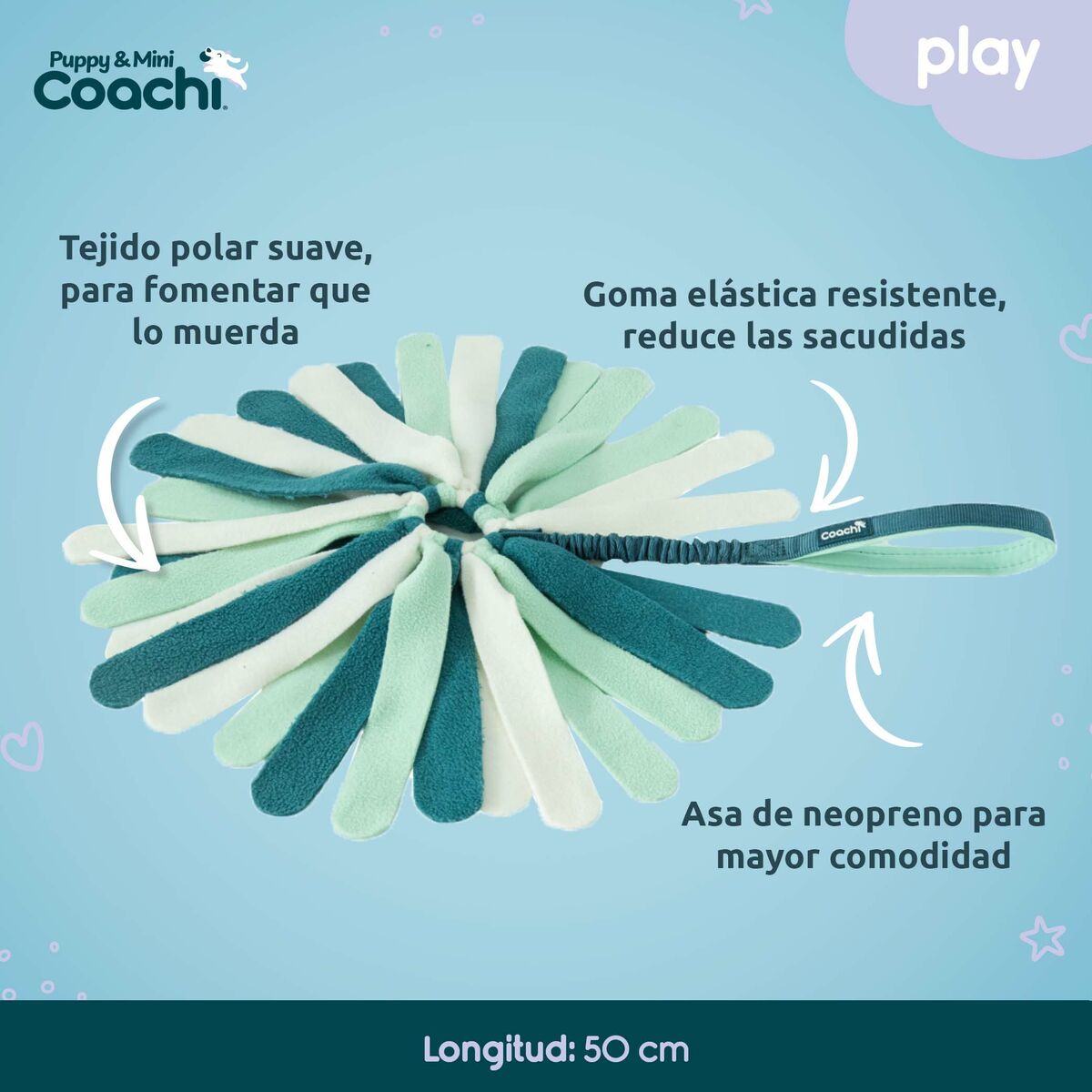 Jouet pour chien Coachi PUPPY & MINI TUGGI SPIDER Green — photo 6