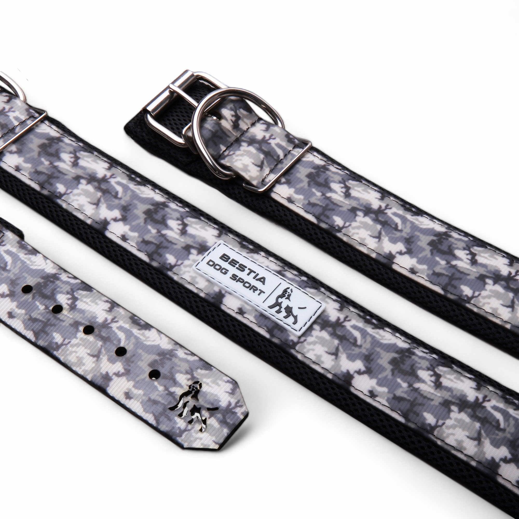 Collier Bestia dog sport gris camo — photo 2