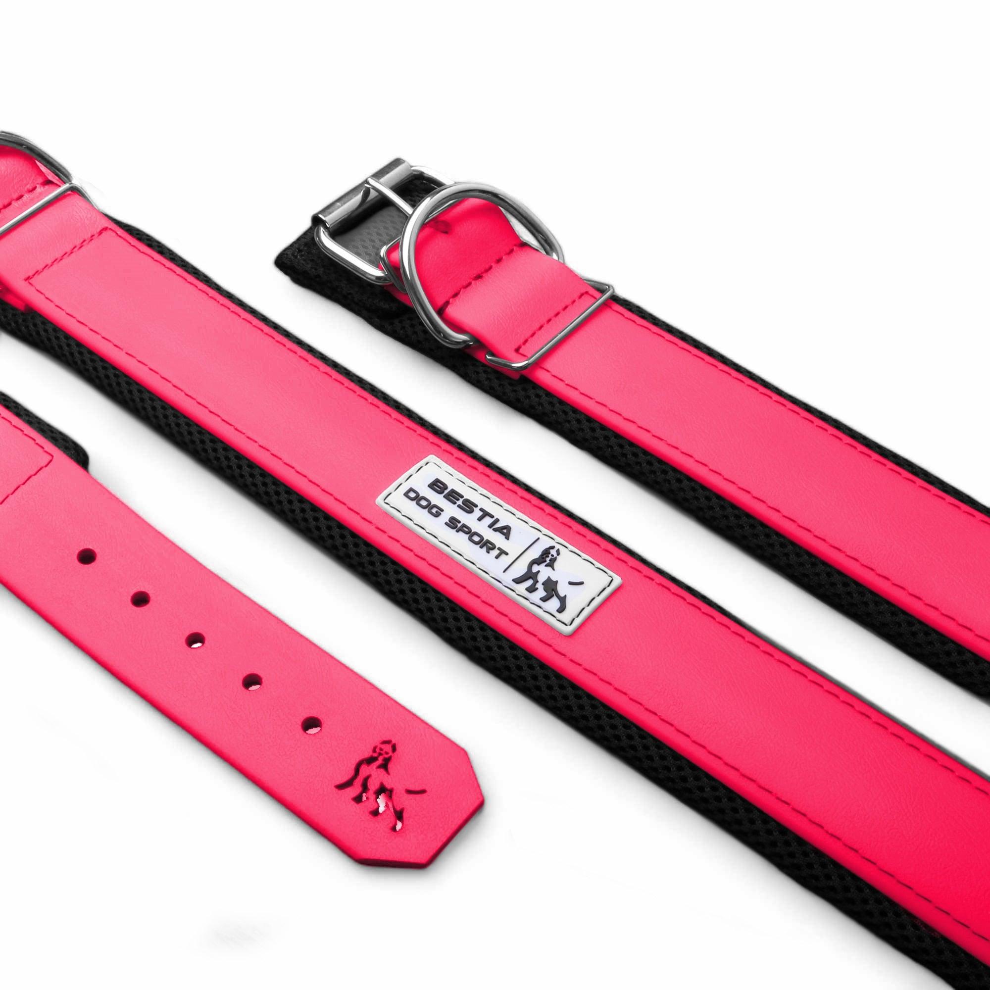 Collier Bestia dog sport rose néon — photo 2