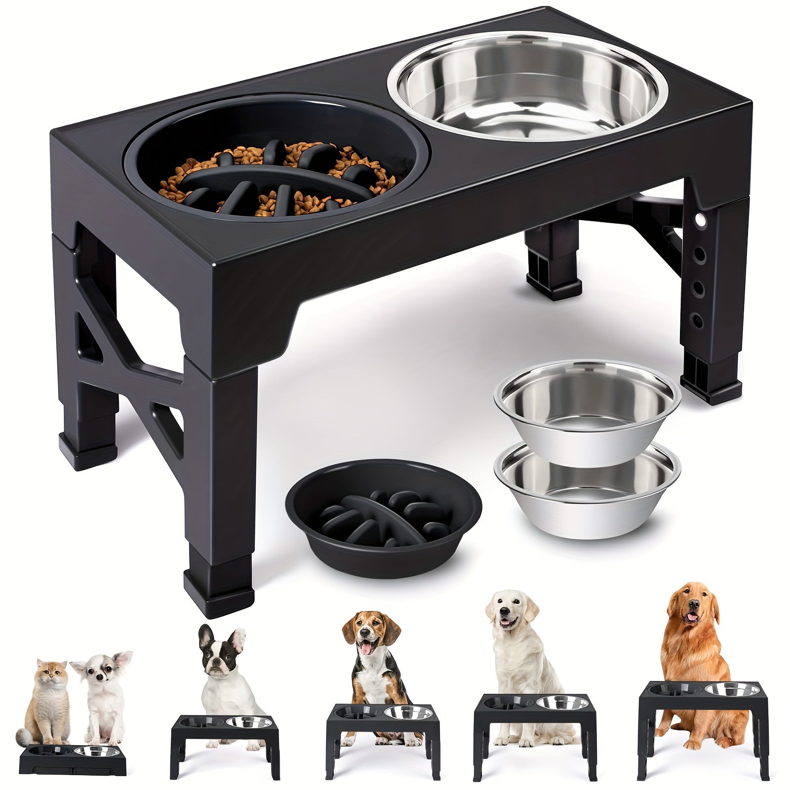 Tm Support de gamelle pour chien avec 3 gamelles — photo 3