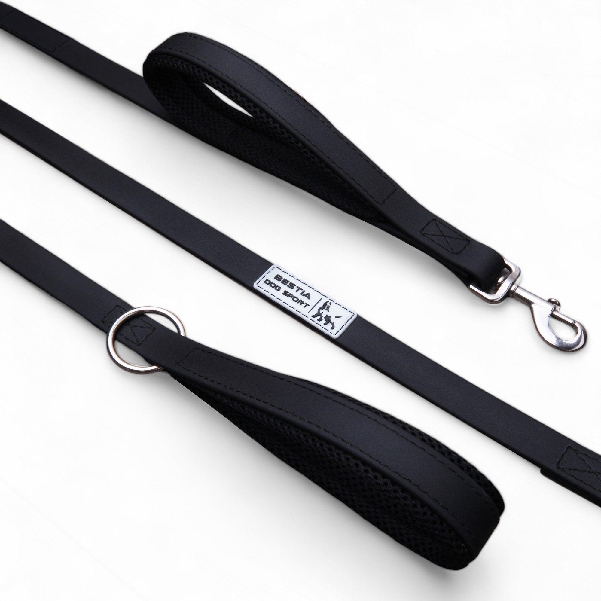 Laisse double poignée Bestia Dog Sport noire — Colliers, laisses et harnais — photo 2