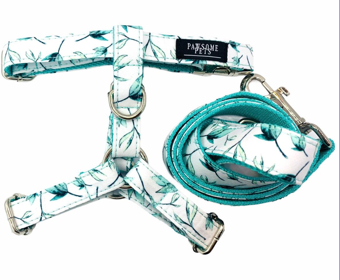 Pawsome Pets New York Zestaw szelki step-in - Mint leaf (2 sztuki) — Obroże, smycze i szelki — photo 6