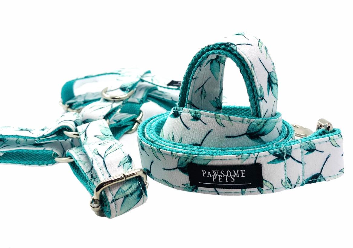 Pawsome Pets New York Zestaw szelki step-in - Mint leaf (2 sztuki) — Obroże, smycze i szelki — photo 5