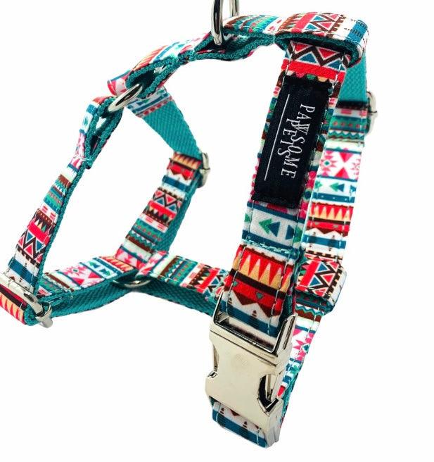Pawsome Pets New York Szelki step-in zestaw - Tropical (2 sztuki) — Obroże, smycze i szelki — photo 4