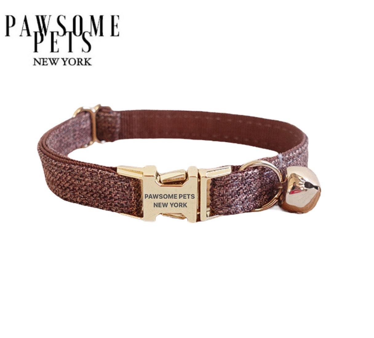 Pawsome Pets New York Mała obroża dla psa i kota - Rustykalny — photo 2