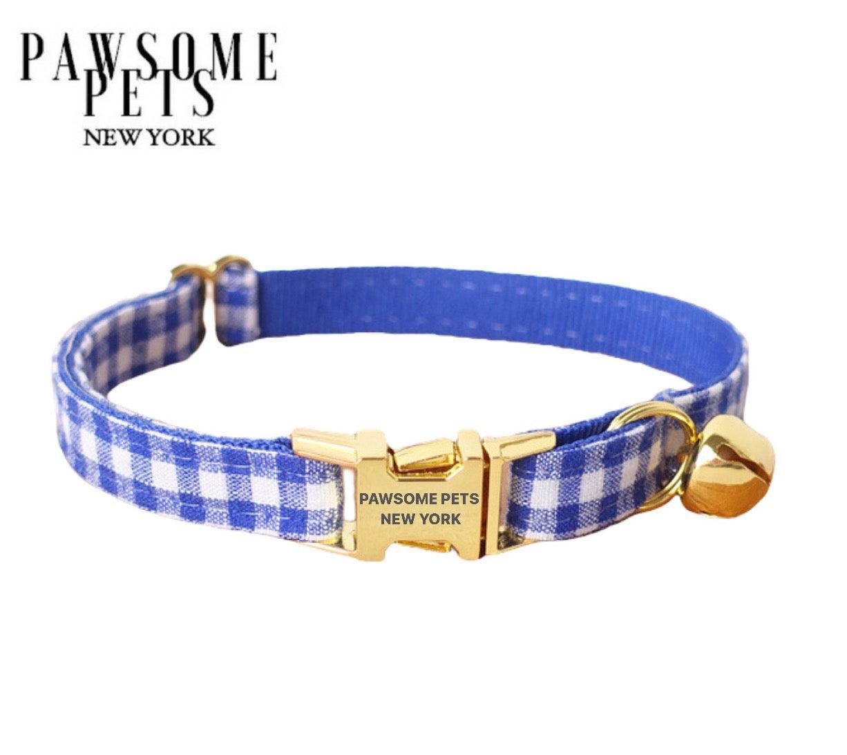 Pawsome Pets New York Collier pour chien et chat petite taille - Rayure bleue indigo — photo 2