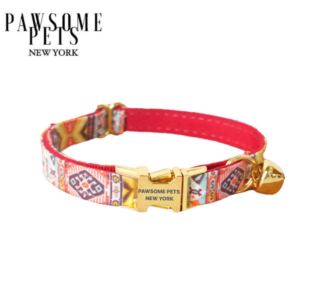 Pawsome Pets New York Mała obroża dla psa i kota - Rubinowy czerwony — photo 2