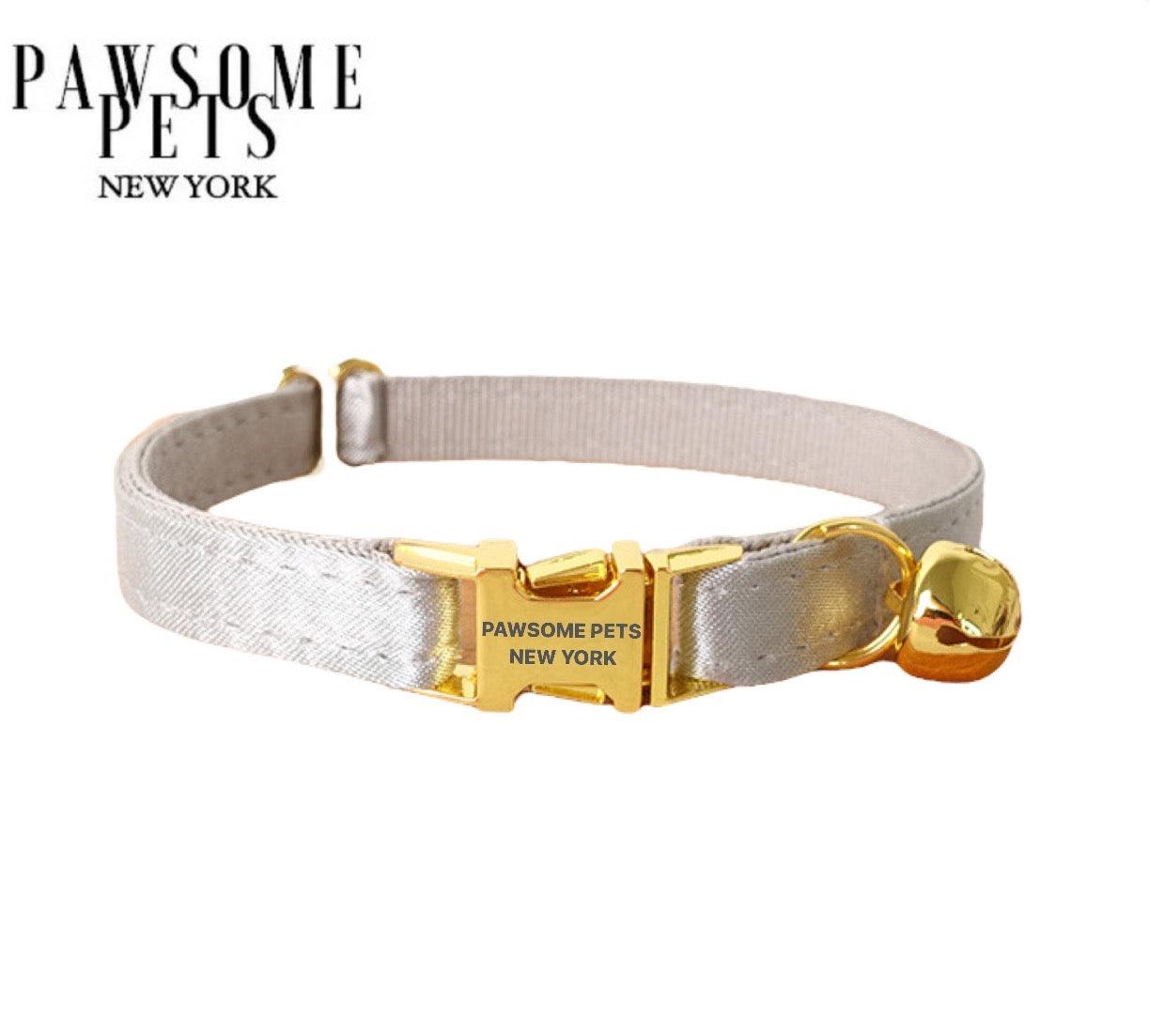 Pawsome Pets New York Mała obroża dla psa i kota - Srebrny — photo 2