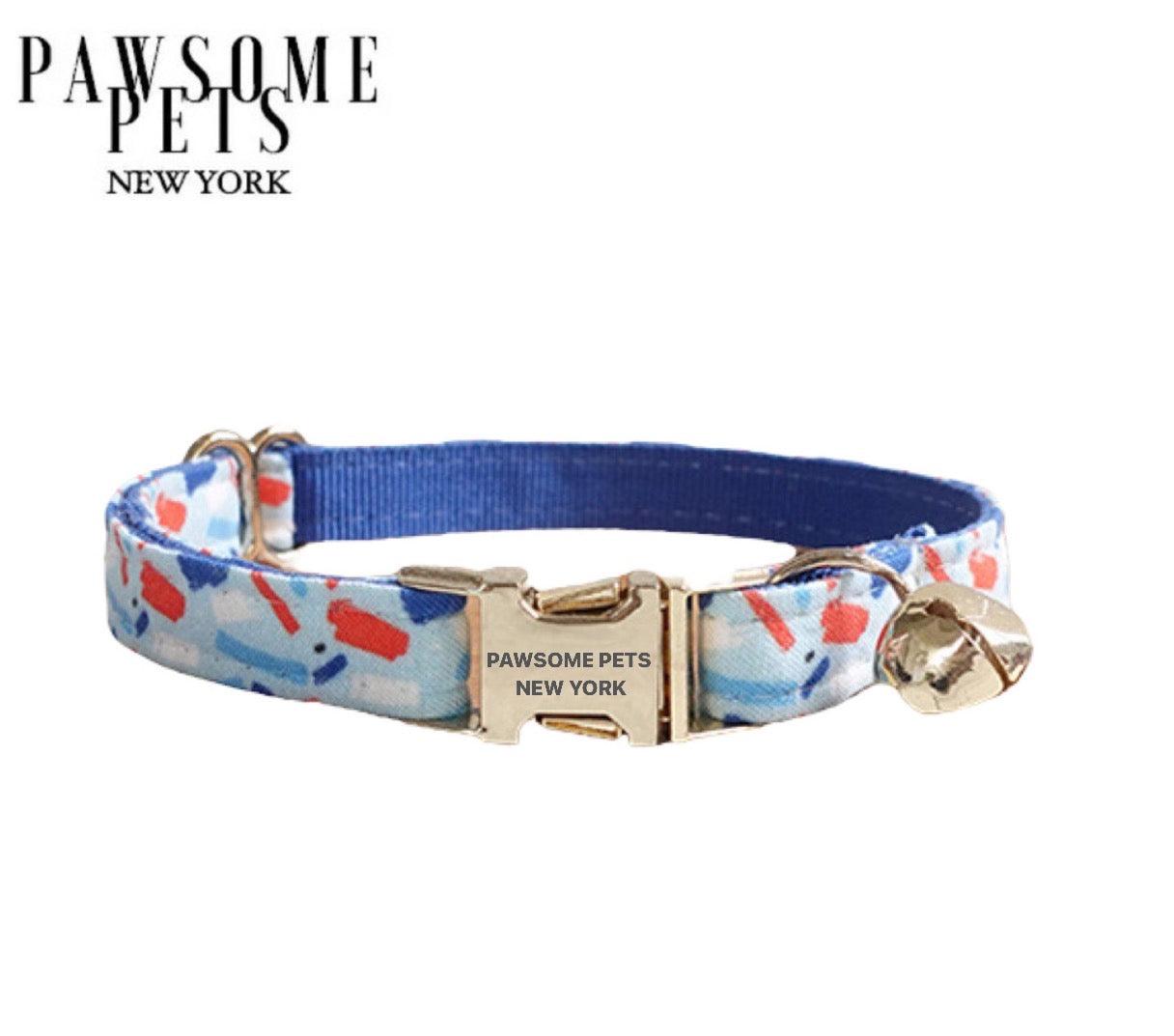 Pawsome Pets New York Obroża dla psa i kota mały rozmiar - Indygo niebieski — photo 2