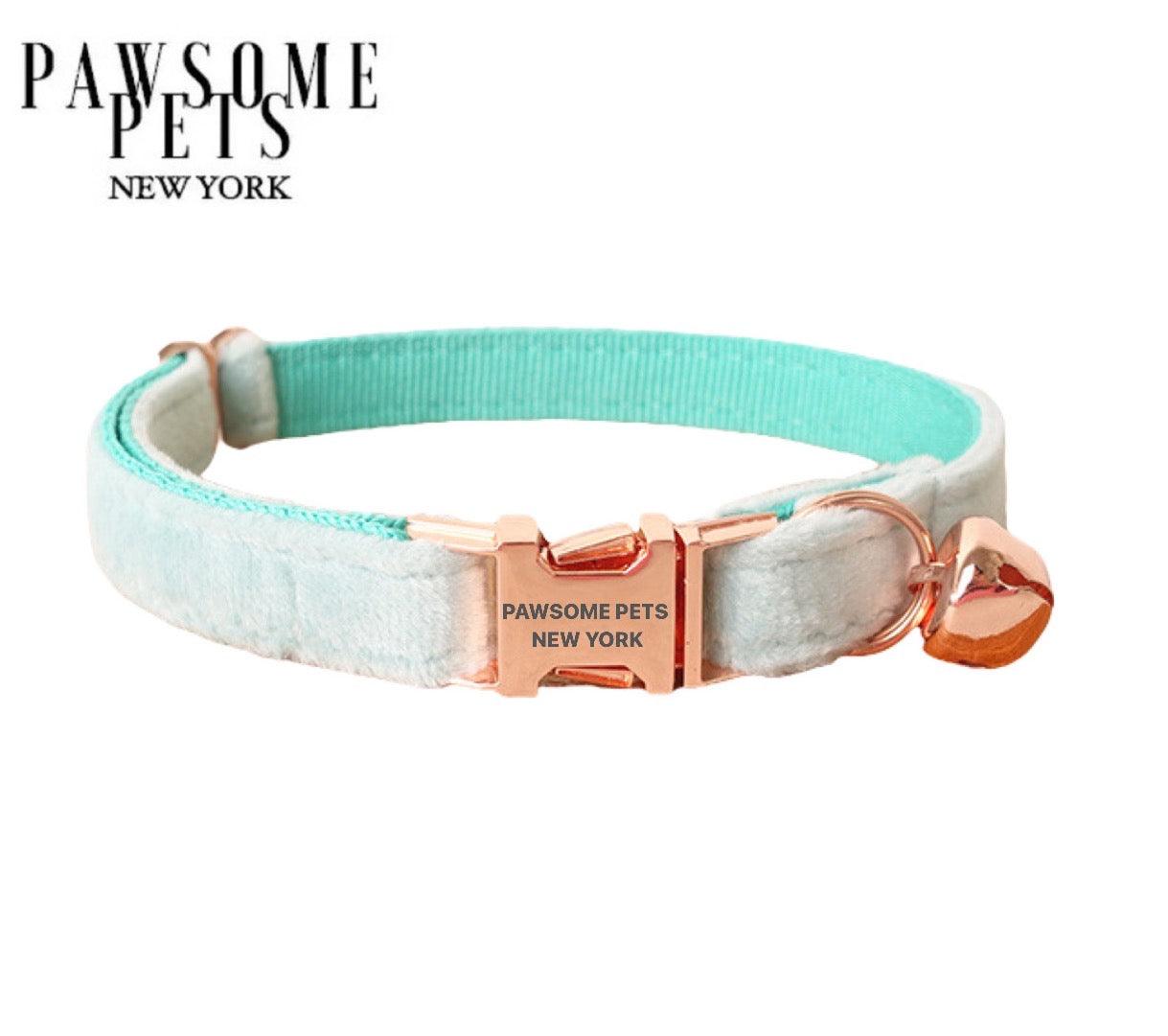 Pawsome Pets New York Collier pour petit chien et chat - Guimauve vert menthe — photo 2
