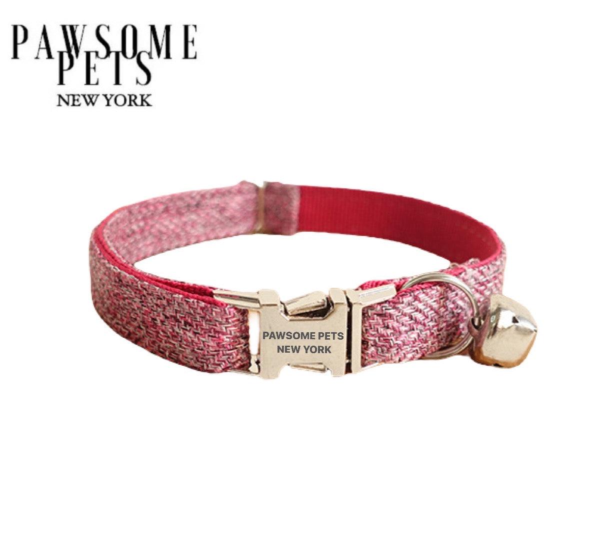 Pawsome Pets New York Petit collier pour chien & chat - Rose mauve — photo 2