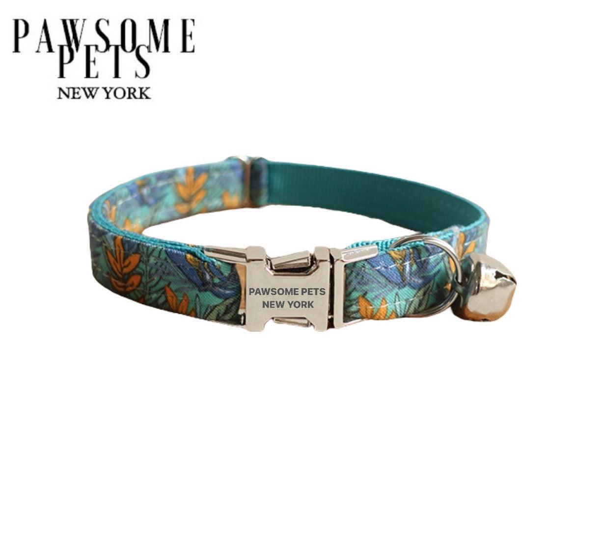 Pawsome Pets New York Obroża dla psa i kota - mały rozmiar- Turquoise blue — photo 2