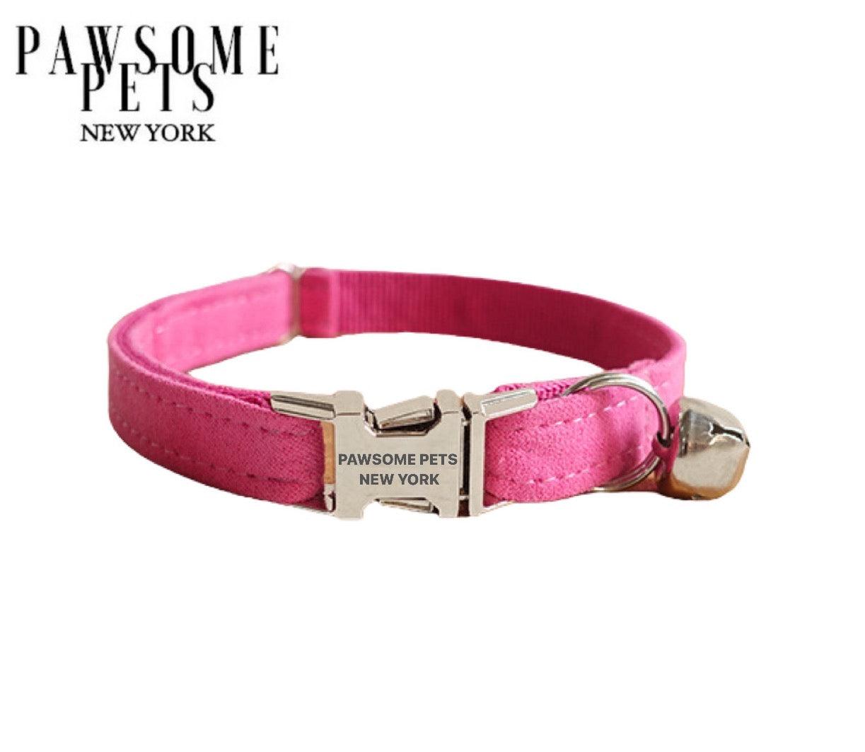 Pawsome Pets New York Mała obroża dla psa i kota - Różowy róż — photo 2