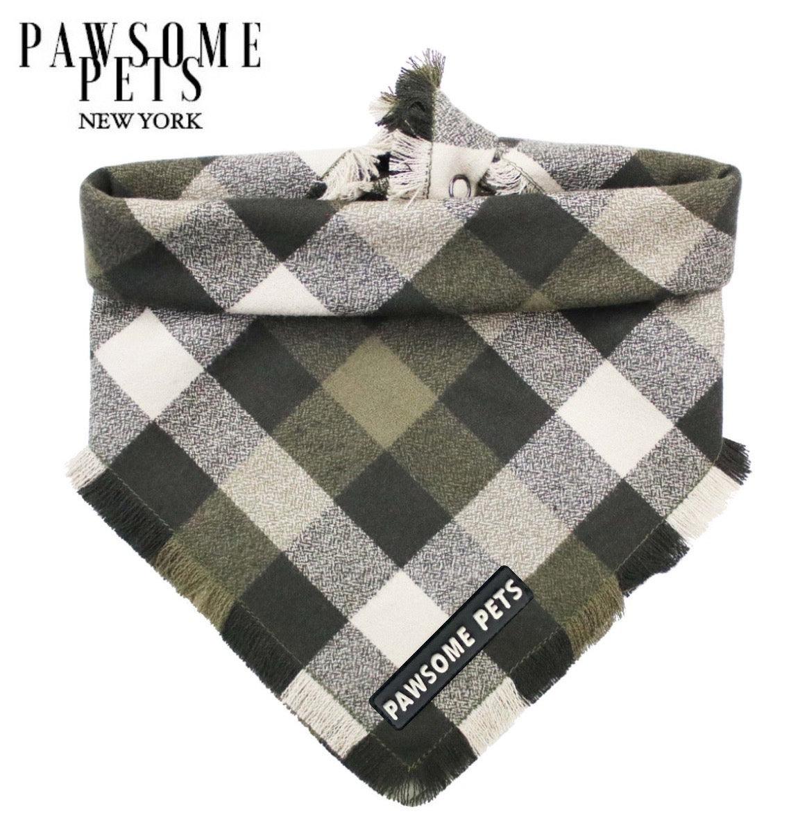 Pawsome Pets New York Bandana - Olive green — Vêtements pour chiens — photo 2
