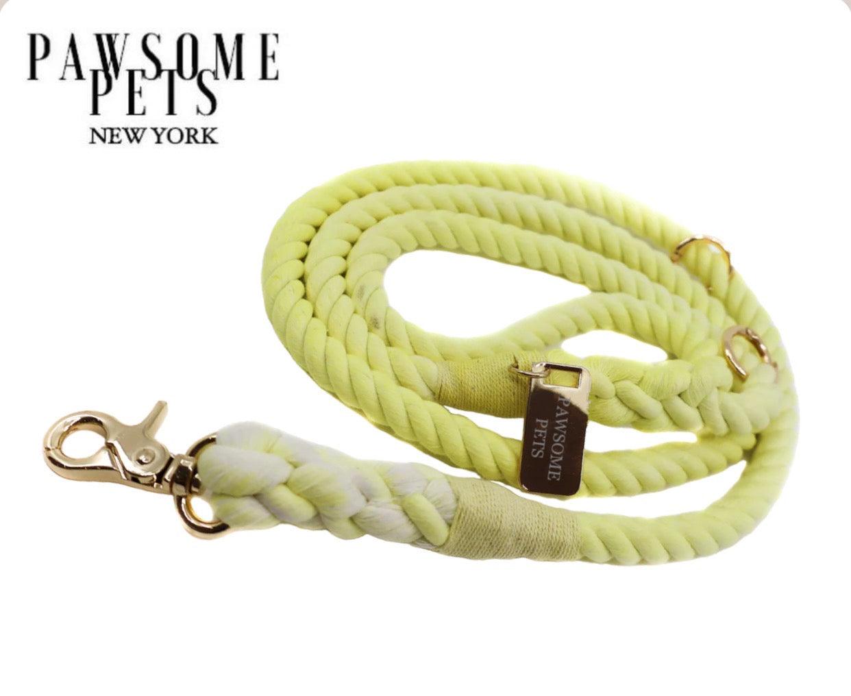 Pawsome Pets New York Smycz linowa - Lemon — Obroże, smycze i szelki — photo 2