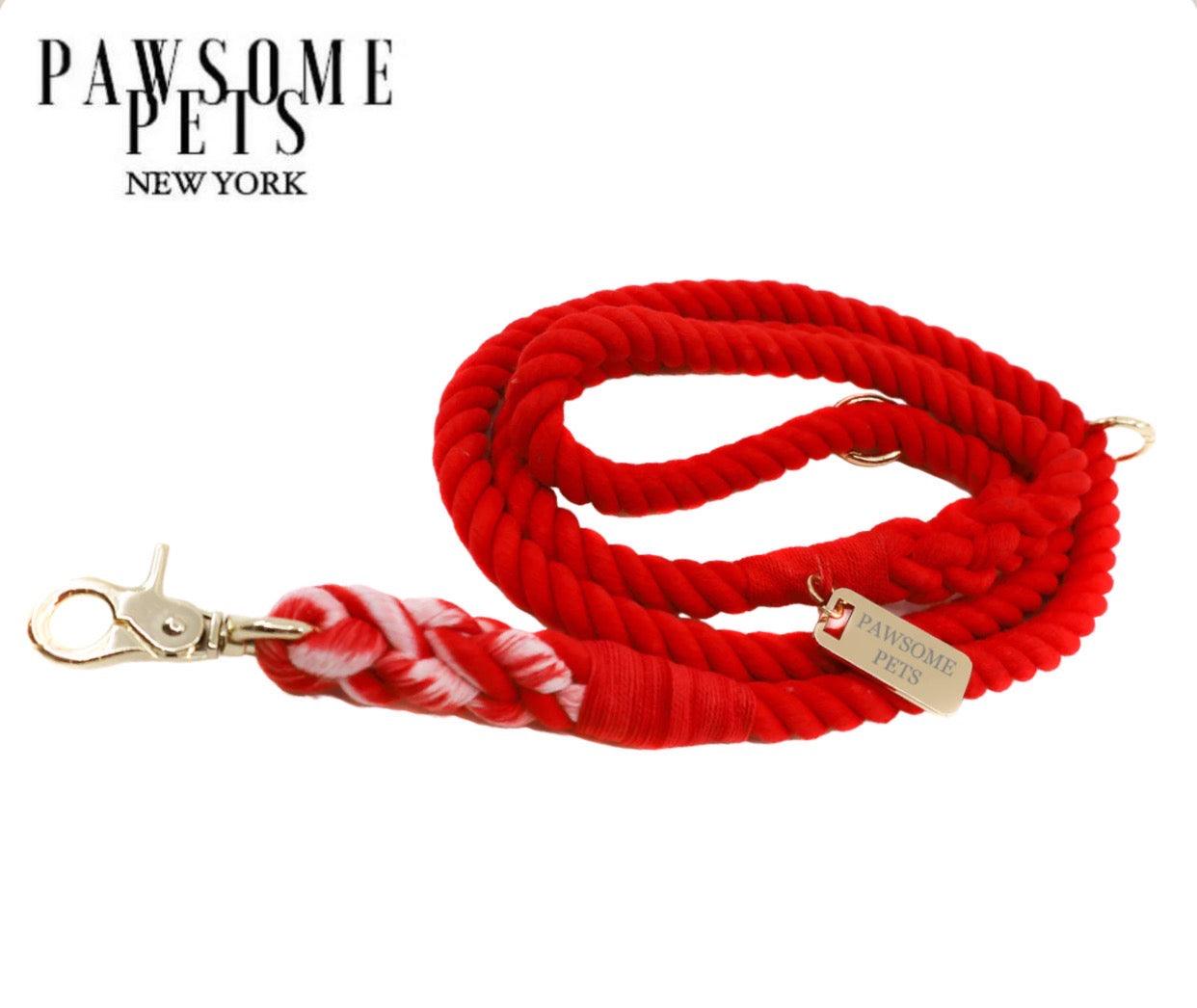 Pawsome Pets New York Smycz linowa - Red rose — Obroże, smycze i szelki — photo 2