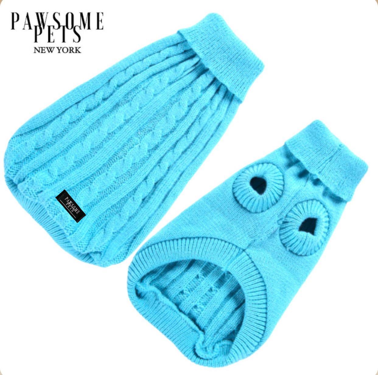 Pawsome Pets New York Pull tricoté pour chien et chat - Bleu ciel — Vêtements pour chiens — photo 2