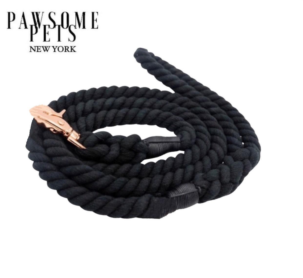 Pawsome Pets New York Smycz linowa - Noir — Obroże, smycze i szelki — photo 2
