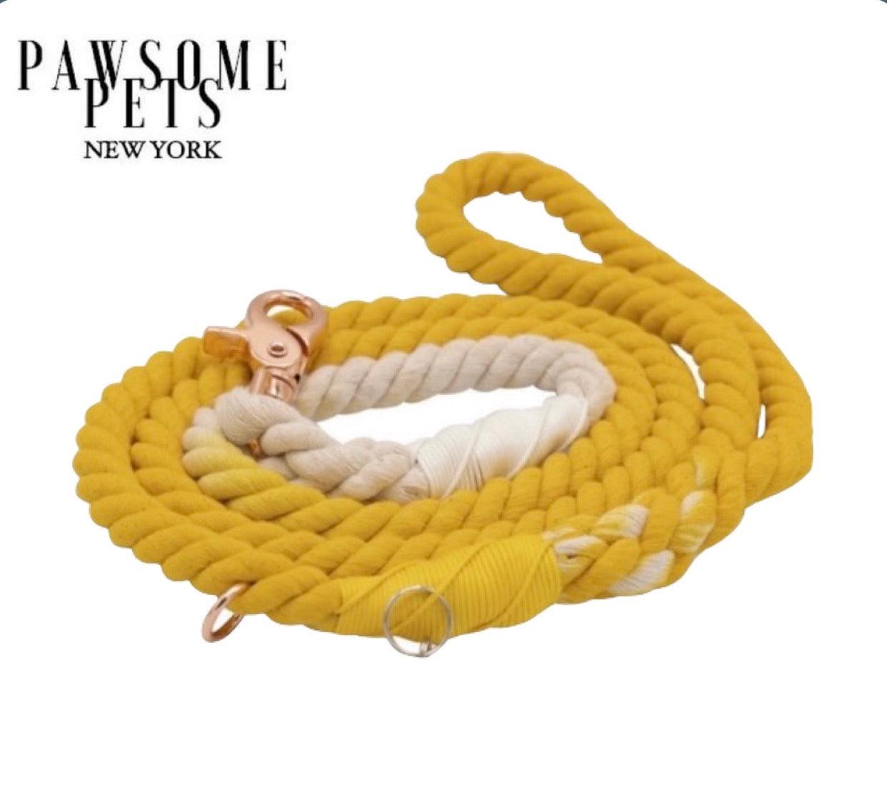 Pawsome Pets New York Laisse en corde - Lemon drop — Colliers, laisses et harnais — photo 2