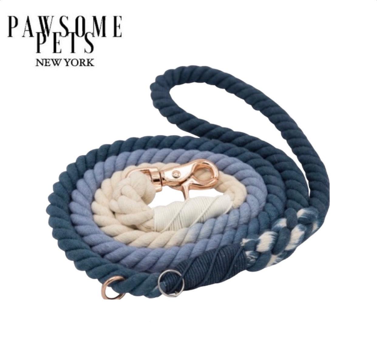 Pawsome Pets New York Smycz linowa - Ombre blue — Obroże, smycze i szelki — photo 2