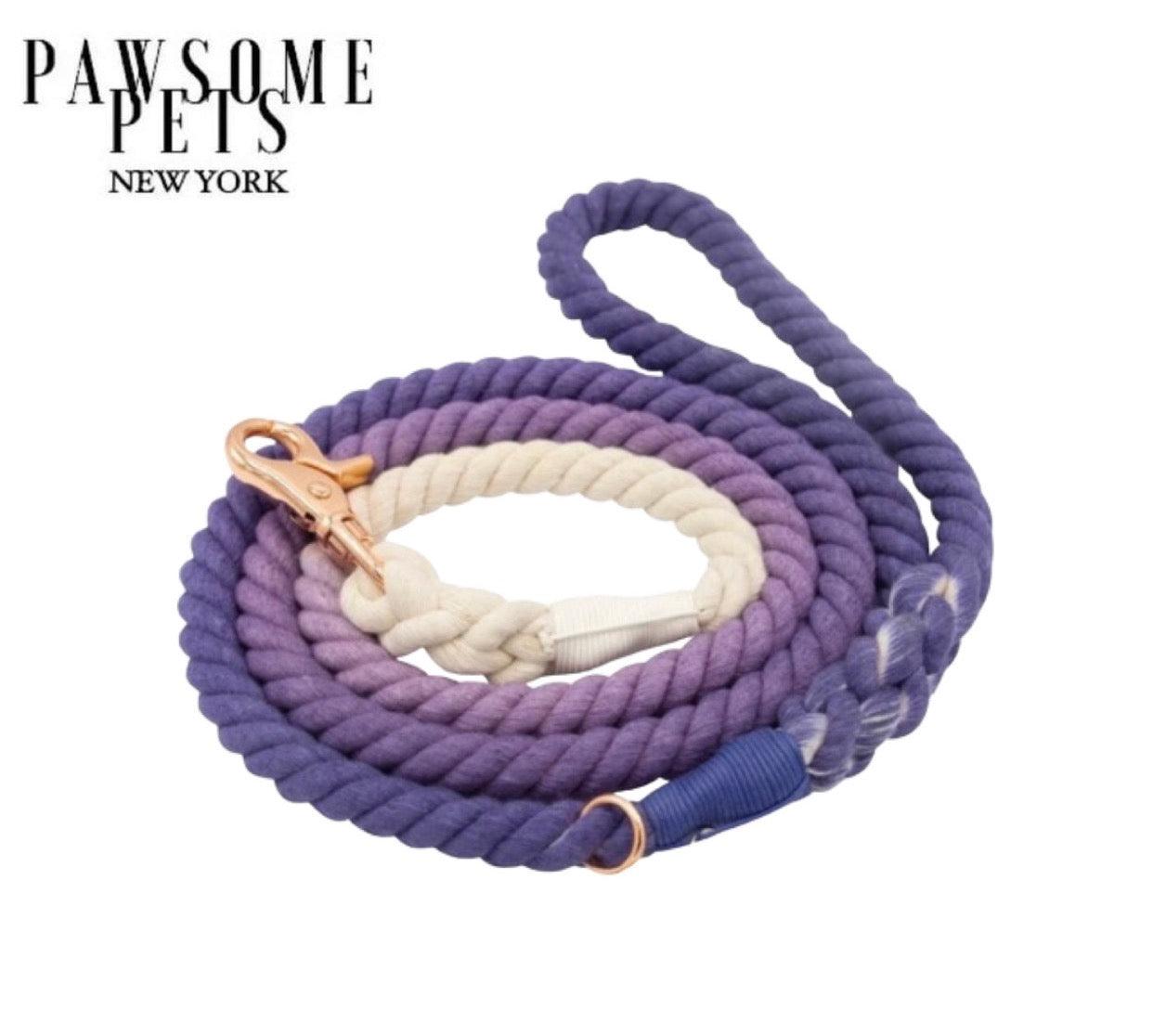 Pawsome Pets New York Laisse en corde - Ombre purple — Colliers, laisses et harnais — photo 2