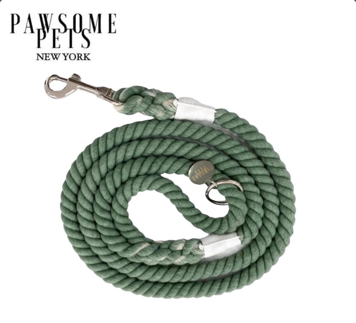 Pawsome Pets New York Smycz linowa - Emerald green — Obroże, smycze i szelki — photo 2