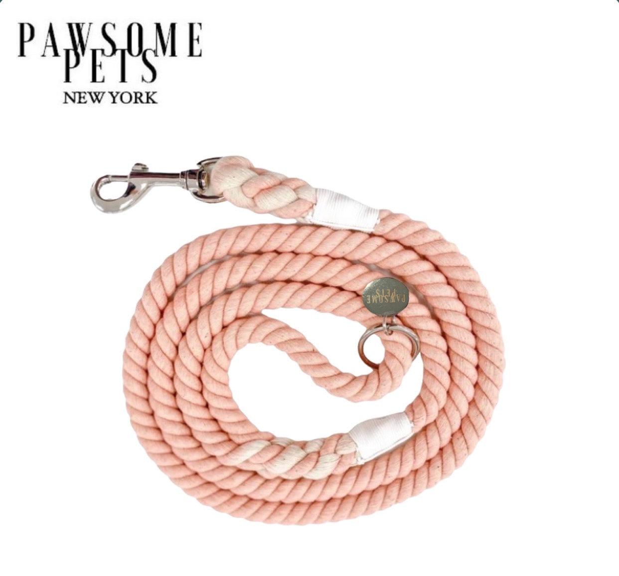 Pawsome Pets New York Smycz linowa - Light coral pink — Obroże, smycze i szelki — photo 2