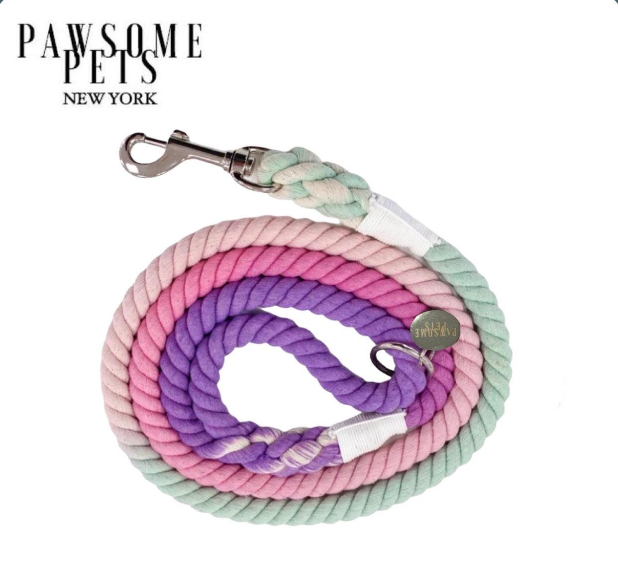 Pawsome Pets New York Laisse en corde - Ombre rose violet — Colliers, laisses et harnais — photo 2