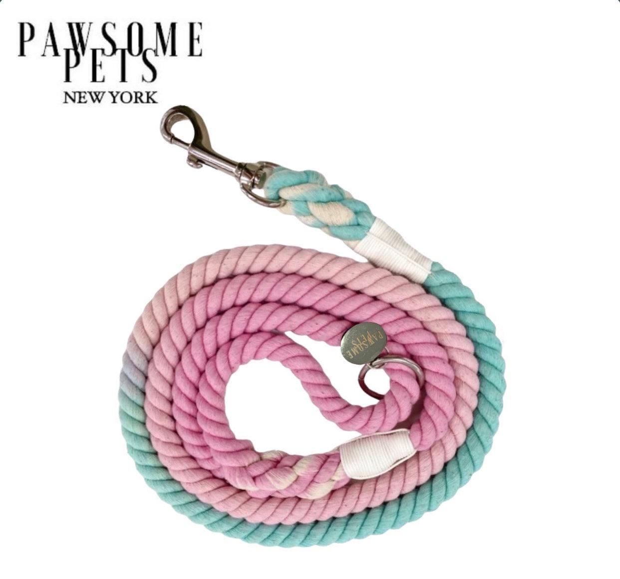 Pawsome Pets New York Smycz linowa - Ombre moon blue pink — Obroże, smycze i szelki — photo 2