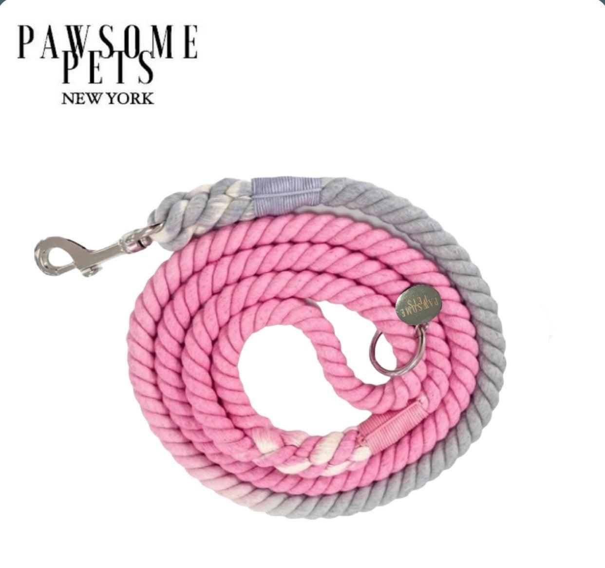 Pawsome Pets New York Laisse en corde - Ombre grey pink — Colliers, laisses et harnais — photo 2