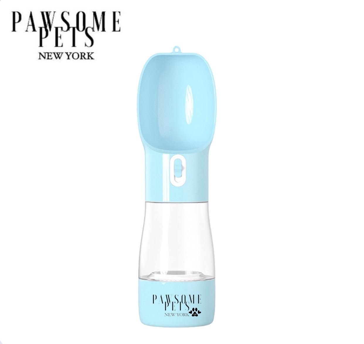 Pawsome Pets New York Przenośny karmnik dla zwierząt 2 w 1 - niebieski — Miski, karmniki i poidła — photo 2