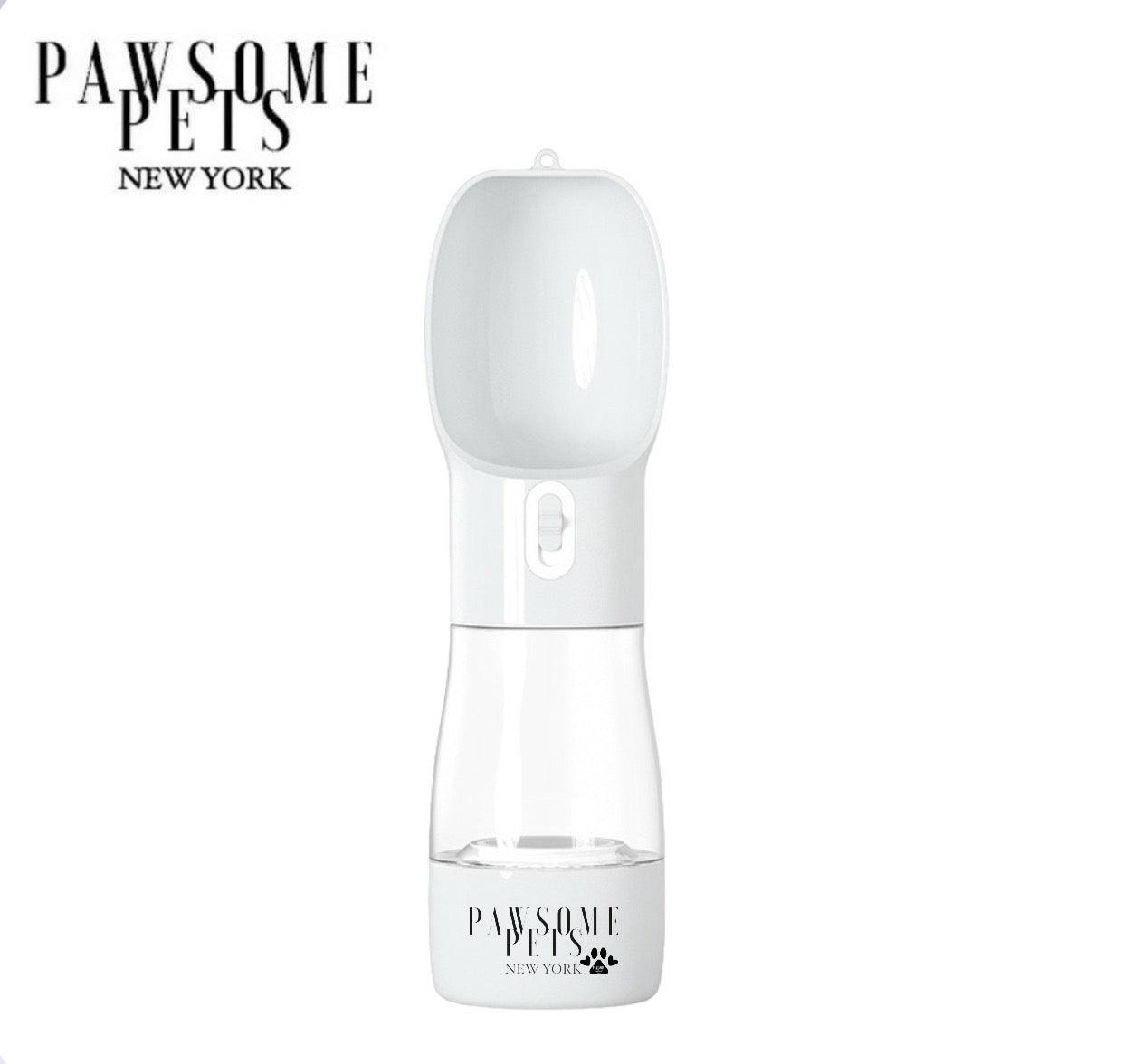 Pawsome Pets New York Distributeur de nourriture pour animaux portable 2 en 1 - Gris clair — Gamelles, distributeurs et abreuvoirs — photo 2