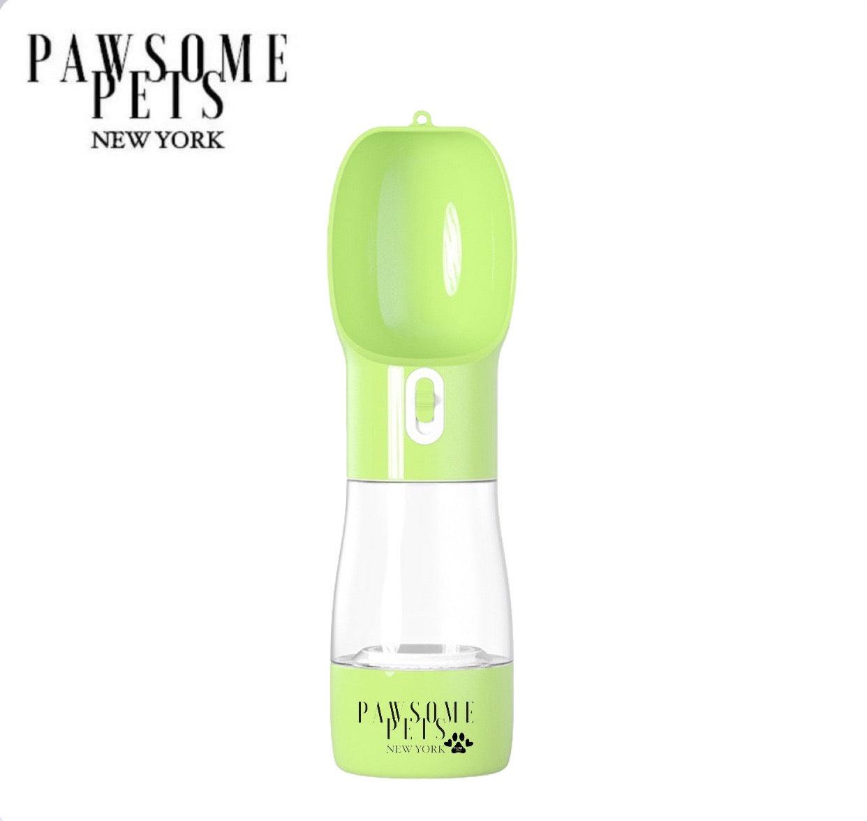 Pawsome Pets New York Przenośny karmnik dla zwierząt 2 w 1 - Zielony — Miski, karmniki i poidła — photo 2