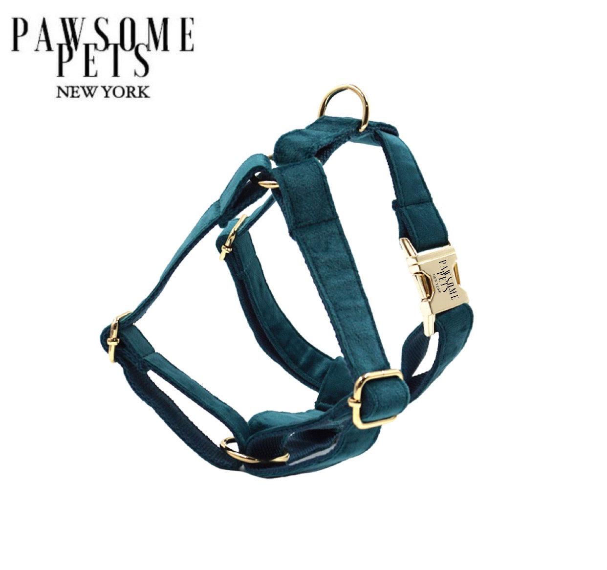 Pawsome Pets New York Szelki step-in - Szmaragdowy — Obroże, smycze i szelki — photo 2