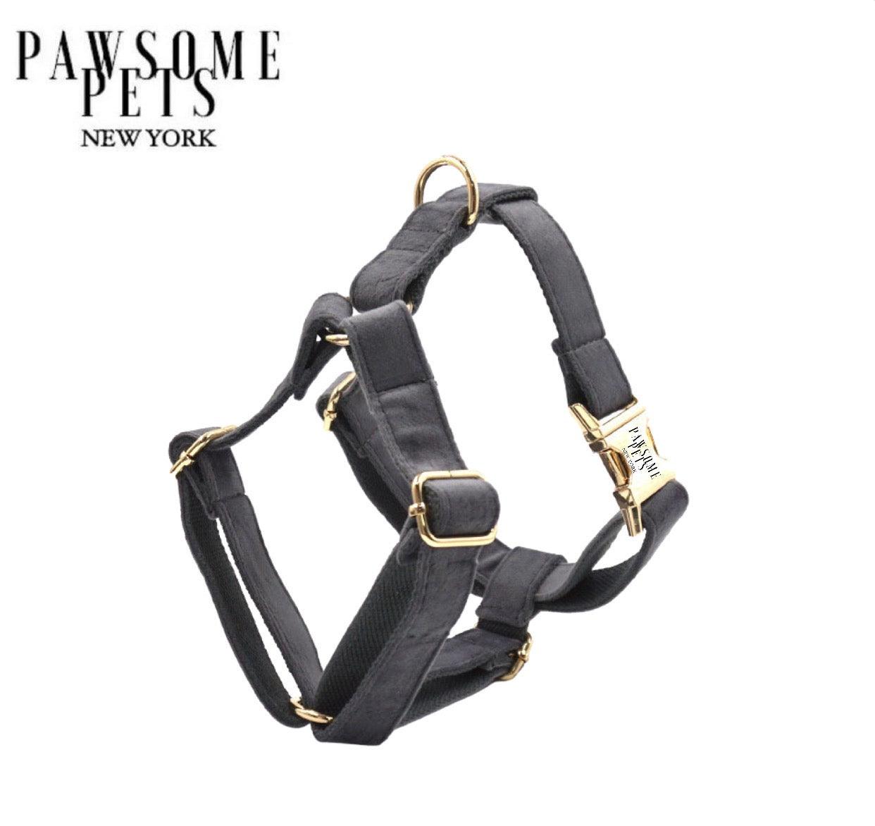 Pawsome Pets New York Szelki step-in - Ciemnoszary — Obroże, smycze i szelki — photo 2