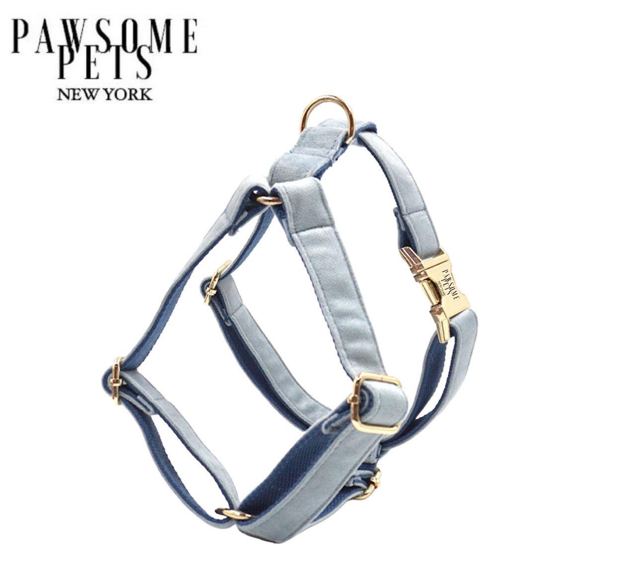 Pawsome Pets New York Szelki step-in - Blue grey — Obroże, smycze i szelki — photo 2