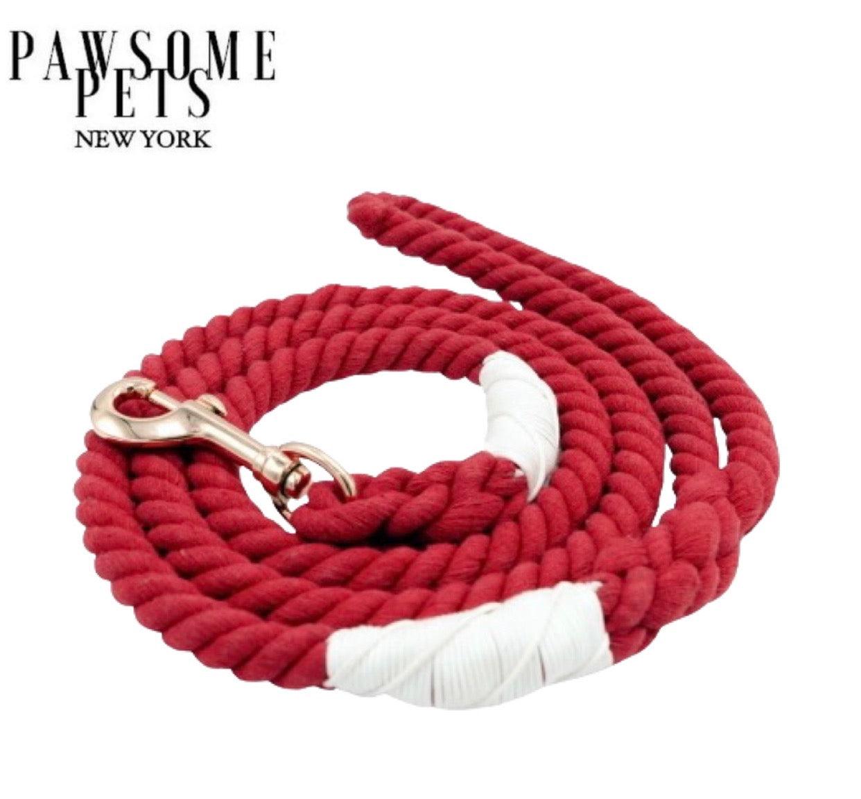 Pawsome Pets New York Smycz linowa - Spainish red — Obroże, smycze i szelki — photo 2