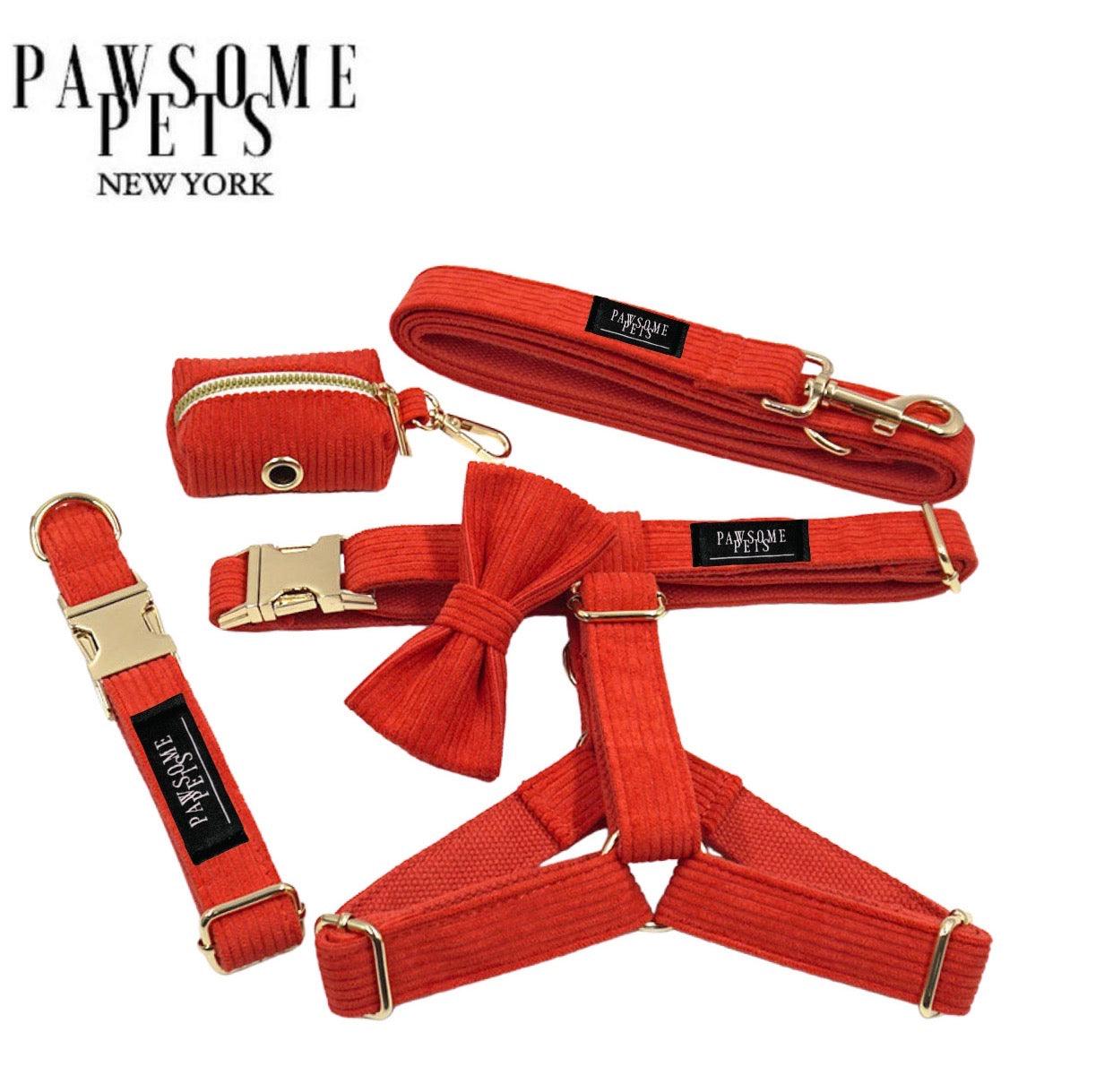 Pawsome Pets New York Zestep step-in - Pomarańczowo-czerwony (5 sztuk) — Obroże, smycze i szelki — photo 2