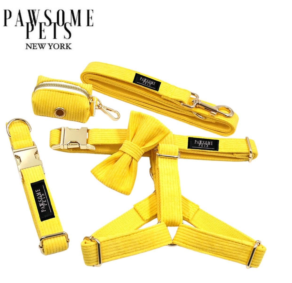 Pawsome Pets New York Ensemble step-in - Jaune vif (5 pièces) — Colliers, laisses et harnais — photo 2