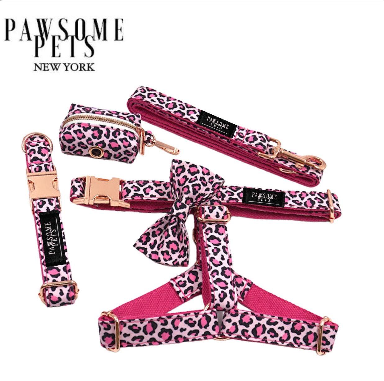 Pawsome Pets New York Zestep step-in - Różowy leopard (5 sztuk) — Obroże, smycze i szelki — photo 2