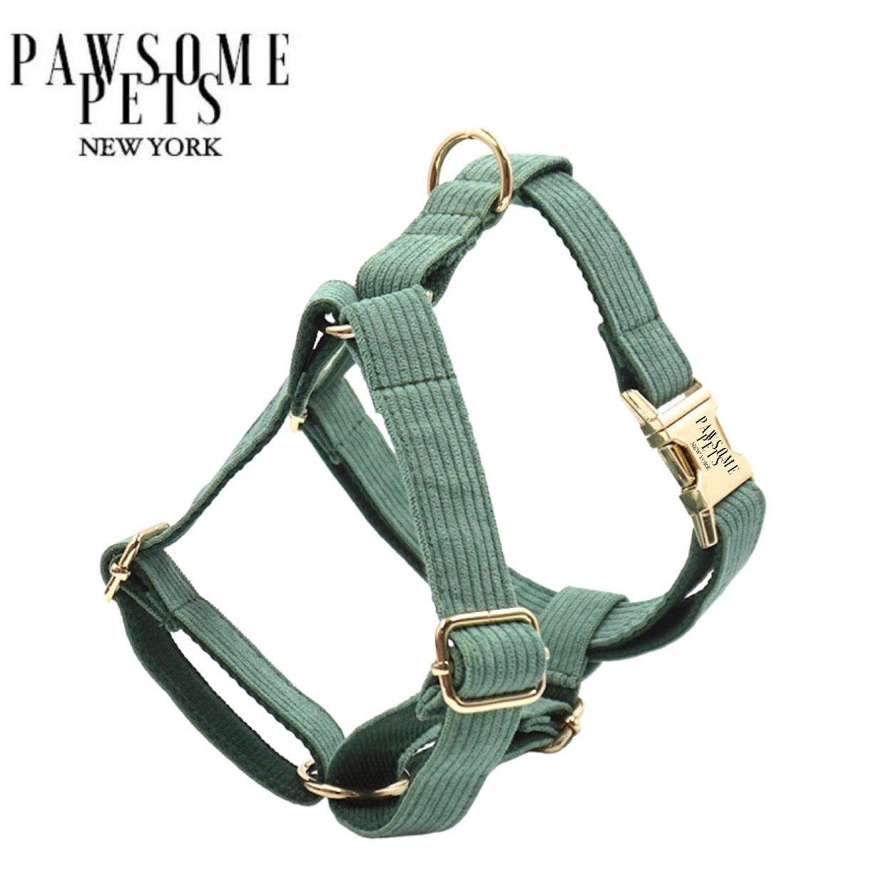 Pawsome Pets New York Szelki step-in - Oliwkowa zieleń — Obroże, smycze i szelki — photo 2