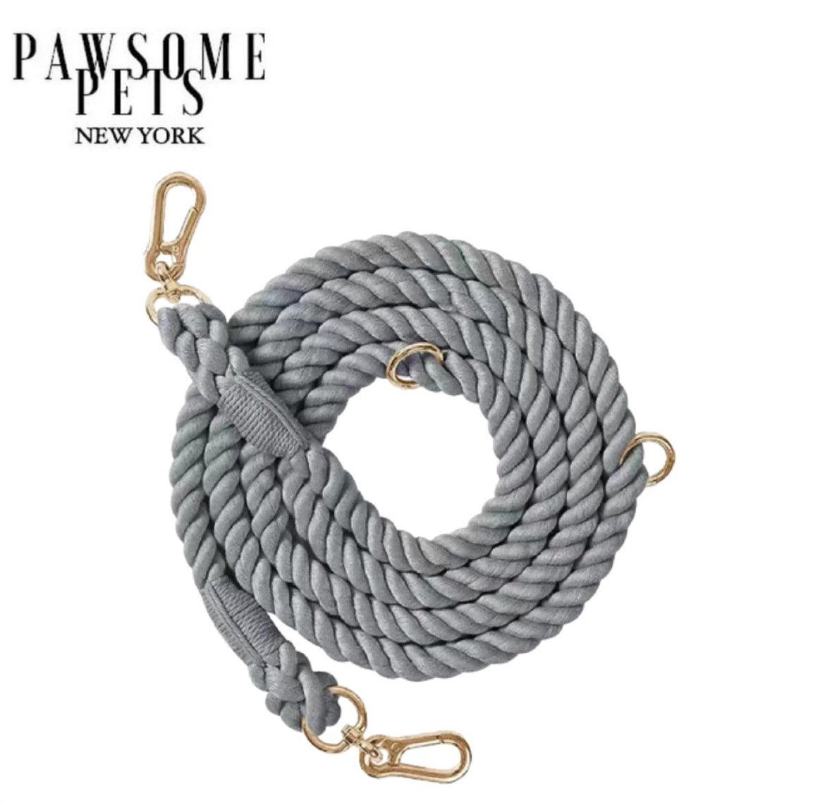 Pawsome Pets New York Smycz linowa dla psa typu hands-free - Charcoal — Obroże, smycze i szelki — photo 2