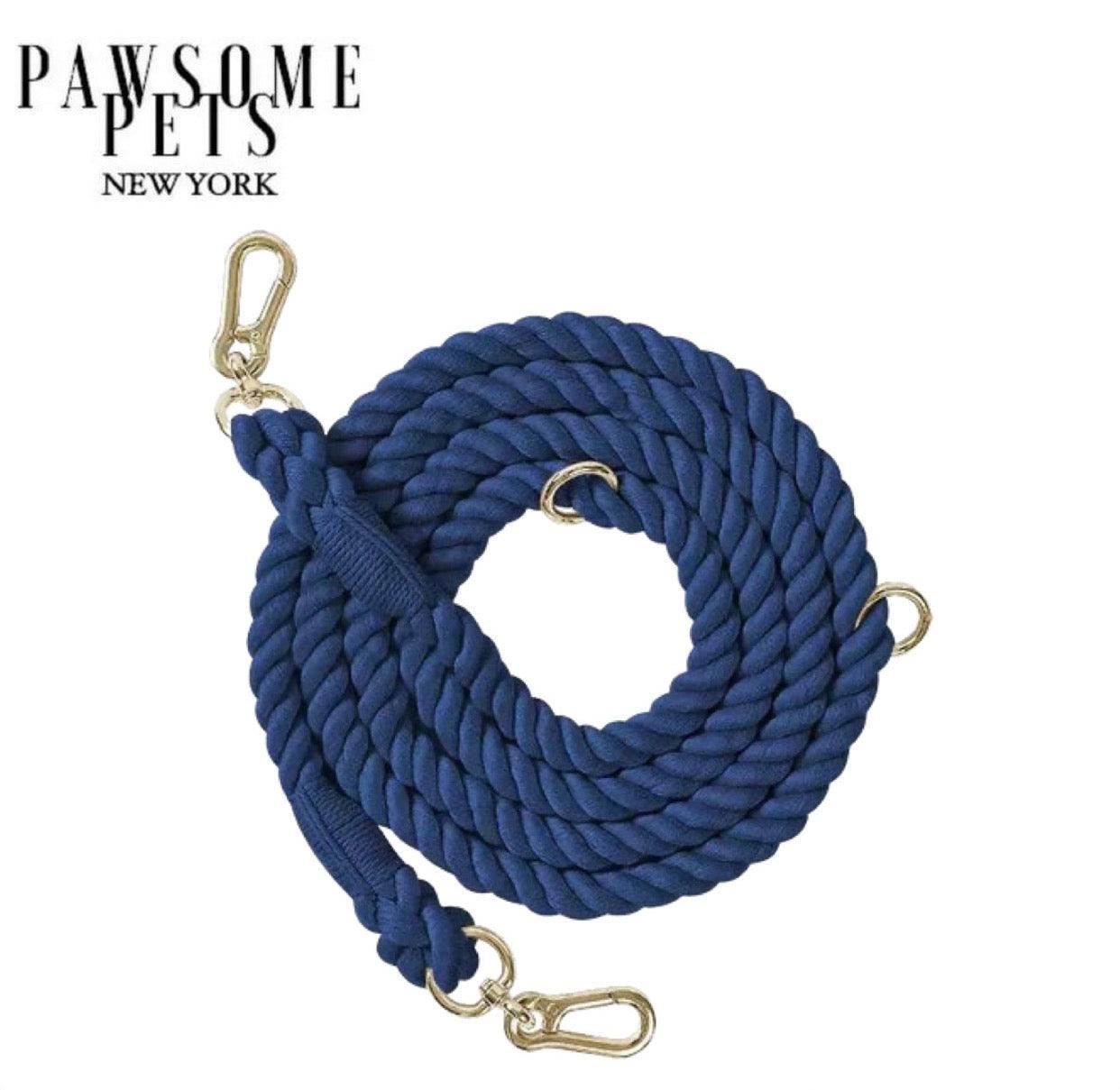 Pawsome Pets New York Smycz linowa dla psa typu hands-free - Królewski niebieski — Obroże, smycze i szelki — photo 2