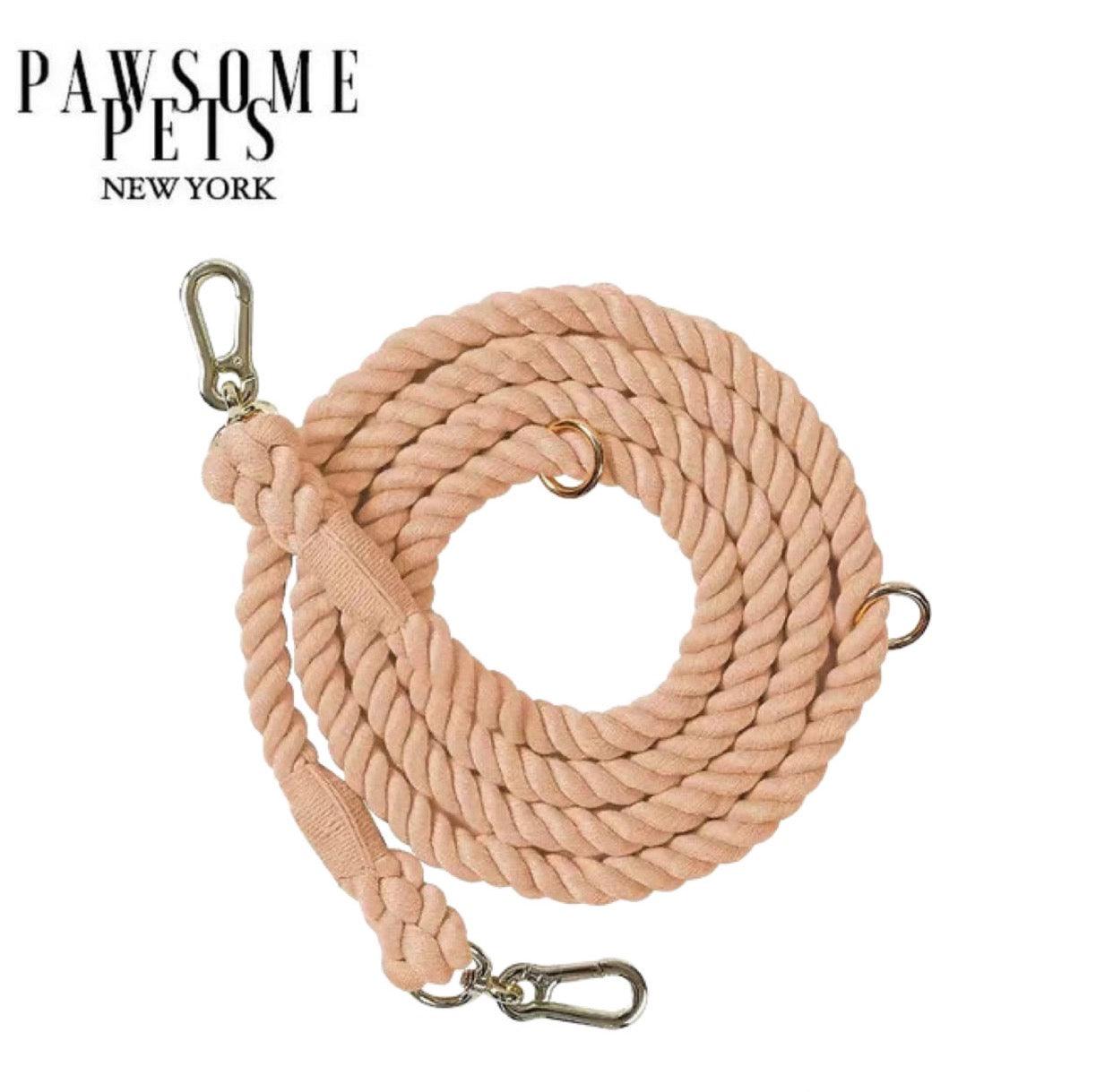 Pawsome Pets New York Laisse en corde mains libres pour chien - Cotton coral — Colliers, laisses et harnais — photo 2