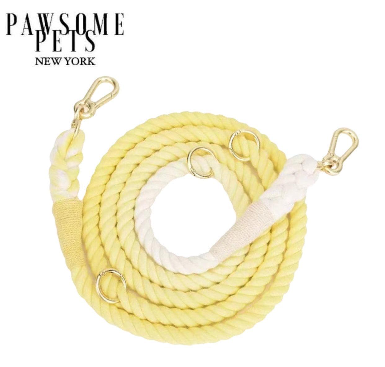 Pawsome Pets New York Laisse en corde pour chien mains libres - Lemon squeeze — Colliers, laisses et harnais — photo 2