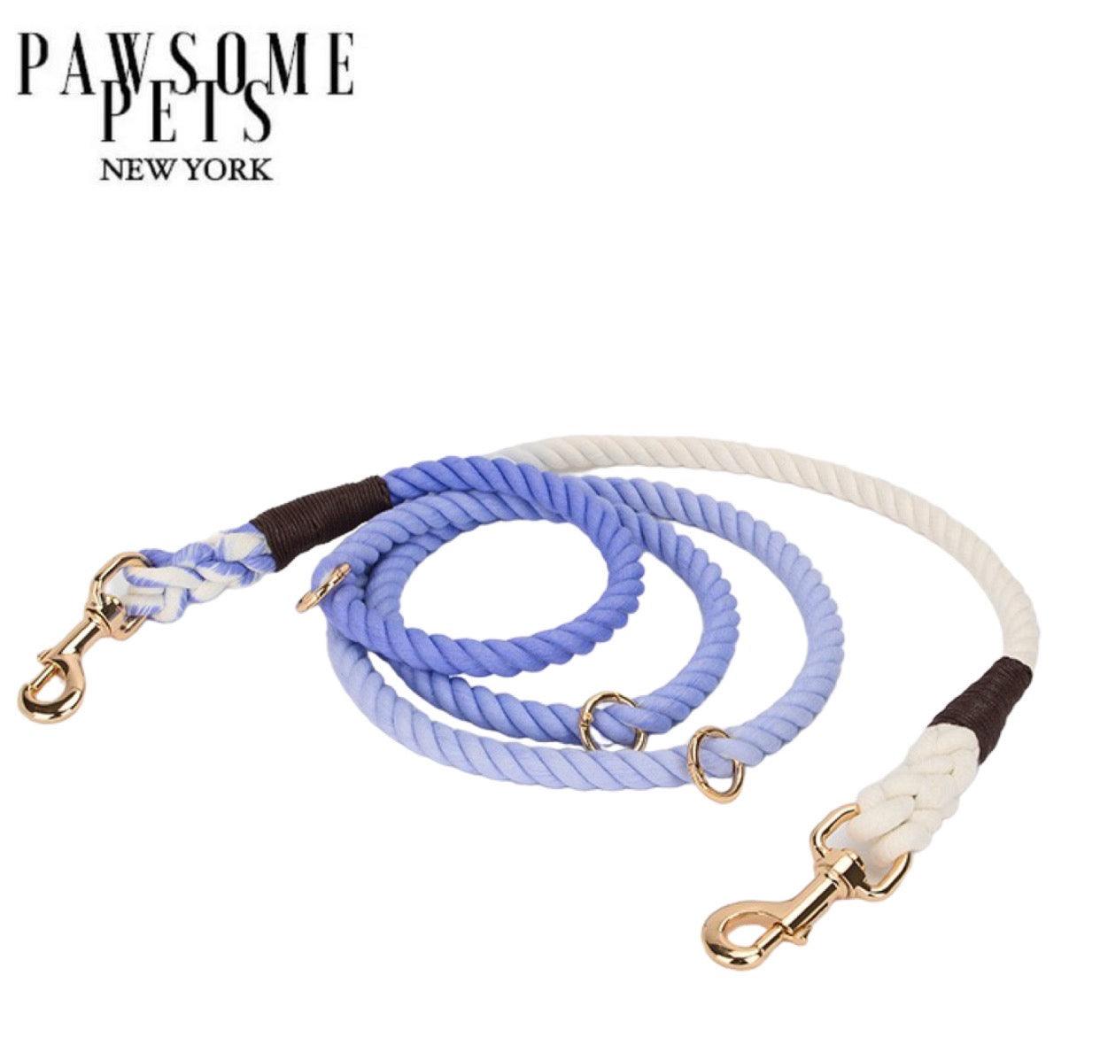 Pawsome Pets New York Laisse en corde pour chien mains libres - Ombre violet clair — Colliers, laisses et harnais — photo 2