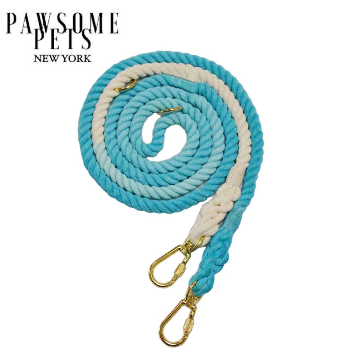 Pawsome Pets New York Laisse en corde pour chien mains libres - Ombre light blue — Colliers, laisses et harnais — photo 2
