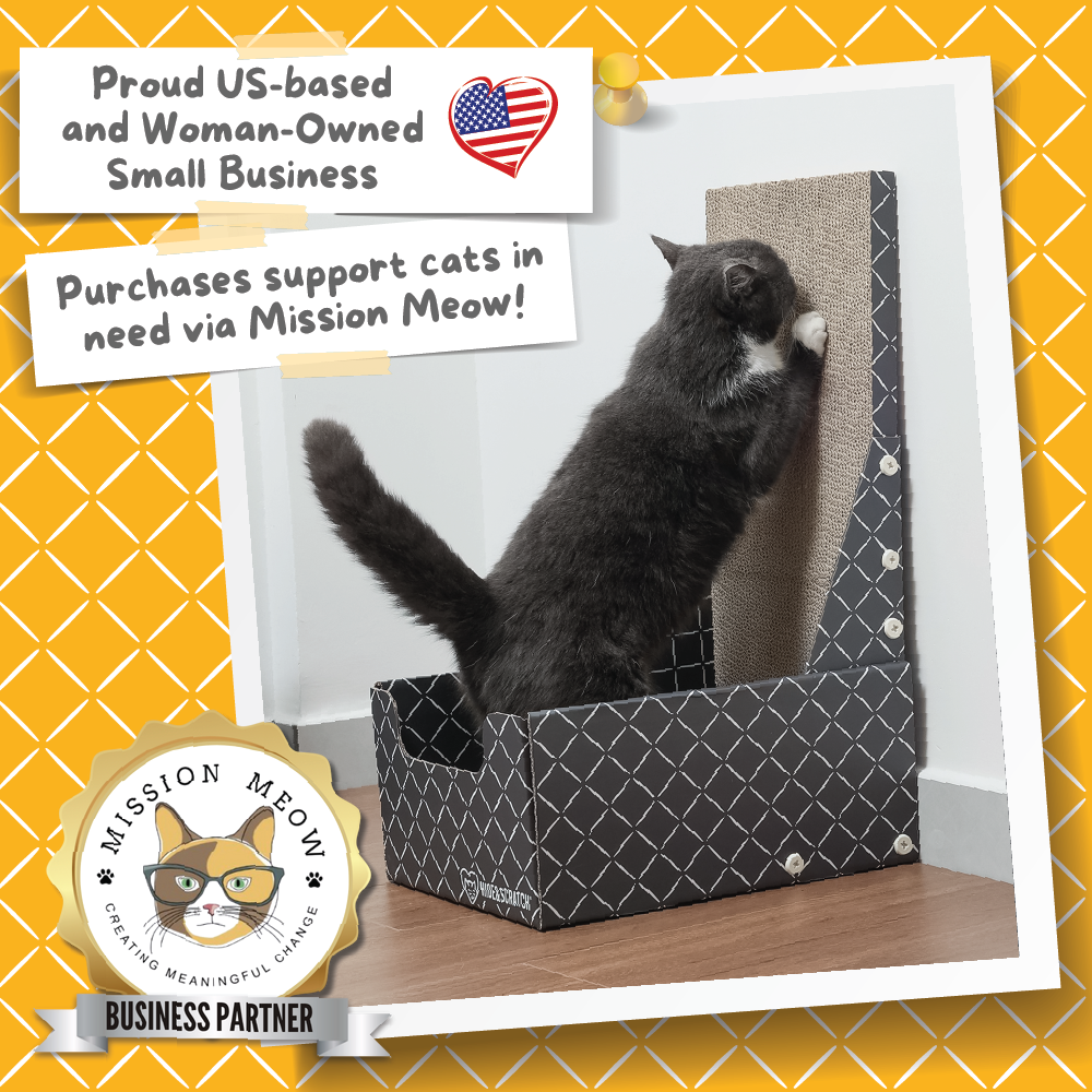 Hide & Scratch 26" L Shaped Cat Scratcher Box and Cat Bed with Double-Sided Cardboard Cat Scratch Pad — Arbres à chat et griffoirs — photo 6