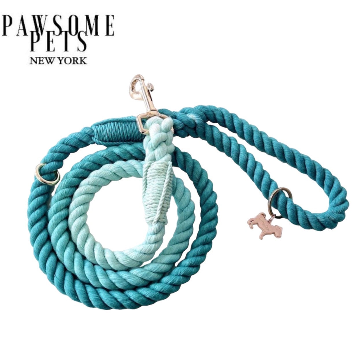 Pawsome Pets New York Smycz linowa - Ombre ocean — Obroże, smycze i szelki — photo 2