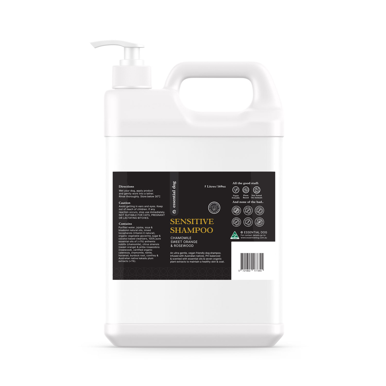 Essential Dog Shampooing pour chien sensible en vrac 5 litres — Toilettage — photo 3